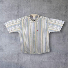 Load image into Gallery viewer, Early 00's Levi's Red Tab Multi Colour Striped Short Sleeve Cotton Shirt