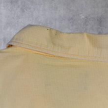 Load image into Gallery viewer, Early 00's Lee Saniforized Union Made Yellow Short Sleeve Cotton Zip Shirt