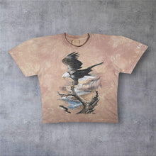 Load image into Gallery viewer, Vintage The Mountain (2000) "Arizona" Eagle Wildlife Tourist Beige Tie Dye T-Shirt
