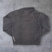 Load image into Gallery viewer, Early 00's Weird Fish Embroidered Mini Logo Grey Fleece 1/4 Zip Sweatshirt