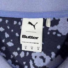 Load image into Gallery viewer, PUMA x Butter Goods Marathon Polo XL Mineral Blue Jacquard Knit Skate Streetwear