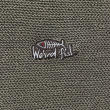 Load image into Gallery viewer, Early 00's Weird Fish Mini Logo Faded Grey Heavyweight Macaroni Knit Sweatshirt