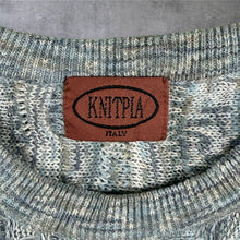 Load image into Gallery viewer, Vintage 90’s Knitpia 3D Abstract Cosby Style Short Sleeve Knit Sweater Jumper