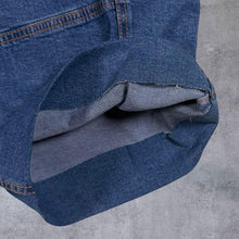 Load image into Gallery viewer, Atlas For Men Blue Stretch Cotton Denim Casual Cargo Carpenter Style Shorts