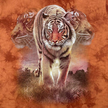 Load image into Gallery viewer, Tiger Animal Wildlife Graphic Orange Tie Dye Cotton Short Sleeve T-Shirt