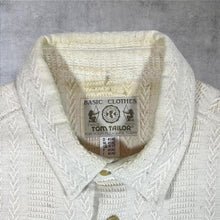 Load image into Gallery viewer, Vintage 90's Tom Tailor "Basic Clothes" Cream Patterned Long Sleeve Flannel Shirt