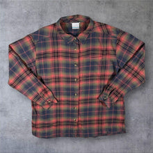 Load image into Gallery viewer, Columbia Flannel Shirt Womens XXL Red Plaid Tartan 100% Cotton Outdoor