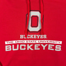 Load image into Gallery viewer, Russell Athletic Ohio State Buckeyes College Spellout Graphic Red Hoodie