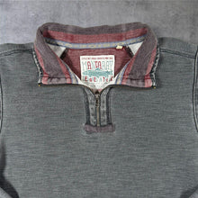 Load image into Gallery viewer, Mantaray Classic Washed Grey 1/4 Zip Pullover Sweatshirt
