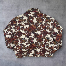 Load image into Gallery viewer, Drill Clothing Co Floral Tapestry Canvas Jacket Large Zip Trucker Streetwear