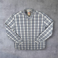 Load image into Gallery viewer, Levi's "Standard Fit" Blue White Mix Check Long Sleeve Cotton Shirt