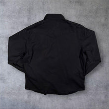Load image into Gallery viewer, Vintage Wrangler Cowboy Western Black Popper Button Cotton Long Sleeve Shirt
