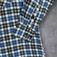 Load image into Gallery viewer, Pradizo Mens XL 42/43 Flannel Shirt Blue Black Plaid Check 100% Cotton Casual