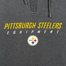 Load image into Gallery viewer, Reebok NFL Pittsburgh Steelers Equipment Football Graphic Grey Hoodie