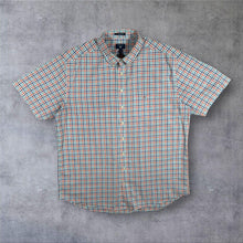 Load image into Gallery viewer, GANT Broadcloth Gingham Shirt Mens 2XL Blue Red Check Short Sleeve Regular Fit