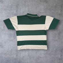 Load image into Gallery viewer, Vintage Giorgio By Local Boyz Nautical Polo Shirt Mens XL Green Cream Striped