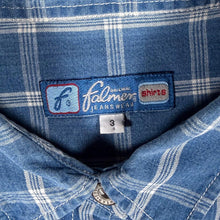 Load image into Gallery viewer, Vintage Falmer Jeanswear Shirt Blue Check Y2K Denim Look Workwear Long Sleeve