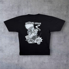 Load image into Gallery viewer, Early 00's Mr. Big "Weedin Me Garden" Rasta Novelty Graphic Black Cotton T-Shirt