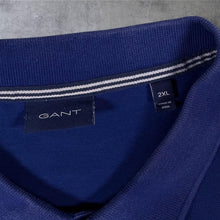 Load image into Gallery viewer, GANT Classic Blue Embroidered Mini Logo Short Sleeve Polo Shirt