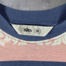 Load image into Gallery viewer, Vintage BHS Hawaiian Floral Pattern Pink Blue White Colour Block T-Shirt