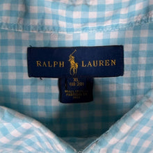 Load image into Gallery viewer, Ralph Lauren Blue White Check Long Sleeve Cotton Button-Down Shirt
