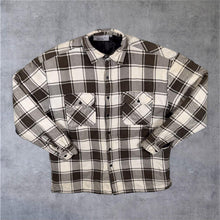 Load image into Gallery viewer, Vintage Identic Lumberjack Plaid Check Padded Cotton Flannel Shirt