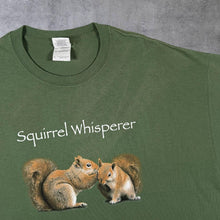 Load image into Gallery viewer, Squirrel Whisperer Animal Wildlife Graphic Faded Grey Cotton T-Shirt