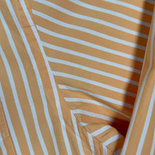 Load image into Gallery viewer, Nautica "80's Two-Ply Cotton" Orange White Striped Long Sleeve Button-Down Shirt