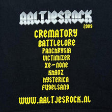 Load image into Gallery viewer, Aaltjesrock (2009) "Noord Geldersch Metaal" Heavy Metal Music Band Festival Lineup T-Shirt