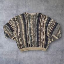 Load image into Gallery viewer, Vintage 90's Florence Tricot Made In Bulgaria 3D Knit Grandad Pattern Jumper