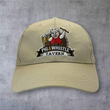 Load image into Gallery viewer, Pig & Whistle Tavern Australia Embroidered Beer Pig Baseball Cap Strapback