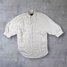 Load image into Gallery viewer, Polo Ralph Lauren White Short Sleeve Linen Silk Blend Balloon Sleeve Shirt