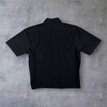 Load image into Gallery viewer, Vintage YSL Yves Saint Laurent Pour Homme Black Short Sleeve Shirt L Logo