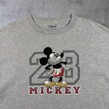 Load image into Gallery viewer, Disney Mickey Mouse 28 T Shirt Mens XL Grey Collegiate Graphic Tee