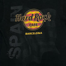 Load image into Gallery viewer, Hard Rock Cafe “Barcelona” Flag Souvenir Logo Spellout Graphic T-Shirt