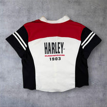 Load image into Gallery viewer, Harley Davidson MotorClothes Womens 3W Plus Size XXL 3XL Zip Racing Shirt Y2K