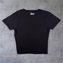 Load image into Gallery viewer, Animal Surfer Skater Logo Spellout Graphic Short Sleeve Black Cotton T-Shirt