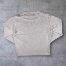 Load image into Gallery viewer, Early 00's Weird Fish Embroidered Mini Logo Light Grey Macaroni Knit Sweatshirt