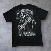 Load image into Gallery viewer, Lethal Threat "Evil Fast Loud" Gothic Biker Grim Reaper Graphic T-Shirt
