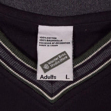 Load image into Gallery viewer, Vintage Warner Bros. Looney Tunes (1998) Bugs Bunny Embroidered Black V-Neck Sweatshirt