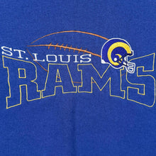 Load image into Gallery viewer, Vintage Cadre Athletic NFL St. Louis Rams Football Embroidered Blue Sweatshirt