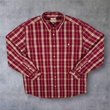 Load image into Gallery viewer, Wrangler Western "Casual Fit" Red White Plaid Check Long Sleeve Cotton Shirt