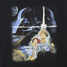 Load image into Gallery viewer, Jerzees (2007) Family Guy Blue Harvest Cartoon TV Show Graphic Black T-Shirt