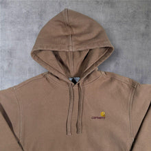 Load image into Gallery viewer, Carhartt WIP Hooded American Script Sweat Hoodie Brown Large L Mini Logo