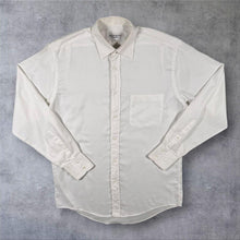 Load image into Gallery viewer, Vintage Yves Saint Laurent YSL Shirt 38 Medium Large White Embroidered Logo 90s