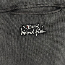 Load image into Gallery viewer, Early 00's Weird Fish Embroidered Mini Logo Faded Dark Grey 1/4 Zip Sweatshirt
