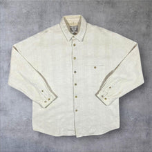 Load image into Gallery viewer, Vintage 90's Tom Tailor "Basic Clothes" Cream Patterned Long Sleeve Flannel Shirt
