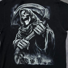 Load image into Gallery viewer, Lethal Threat "Evil Fast Loud" Gothic Biker Grim Reaper Graphic T-Shirt