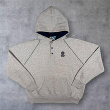 Load image into Gallery viewer, Vintage 80s Disney EPCOT Center Hoodie XL Grey Navy USA Made Snap Sweatshirt