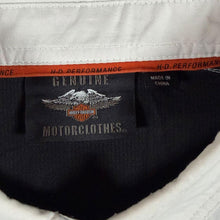 Load image into Gallery viewer, Harley Davidson H-D Performance Shirt White Black Vented Mechanic Biker
